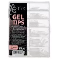 Гелевые типсы для экспресс наращивания Gel Tips Квадрат, 240 шт