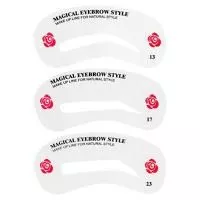 Трафареты для бровей H005-4, 3 формы (04 (13, 17, 23))