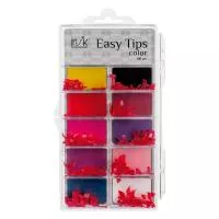 Типсы френч в боксе Easy Tips, 100шт (02 Красные)